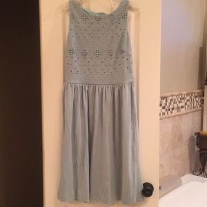 Loft sleeveless dress, size 6T, soft green color